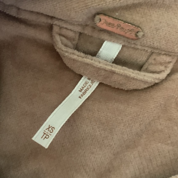 Free‎ People Jagger Blazer Pink Western Military Jacket Lace Up Cuff.  SZ XS - Picture 2 of 13